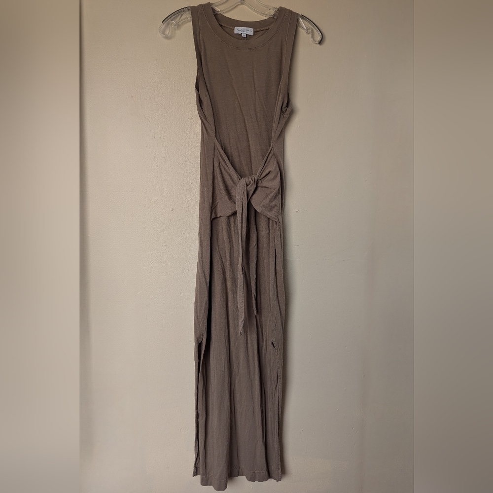 Michael Stars Solange Maxi Dress, Tan/Light Brown (SIZE XS)